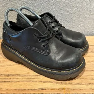 VTG Doc Dr. Martens Chanda Oxford Women's US 8 Platform Chunky Black GC09J EUC