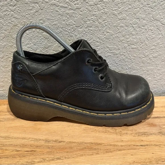 VTG Doc Dr. Martens Chanda Oxford Women's US 8 Platform Chunky Black GC09J EUC