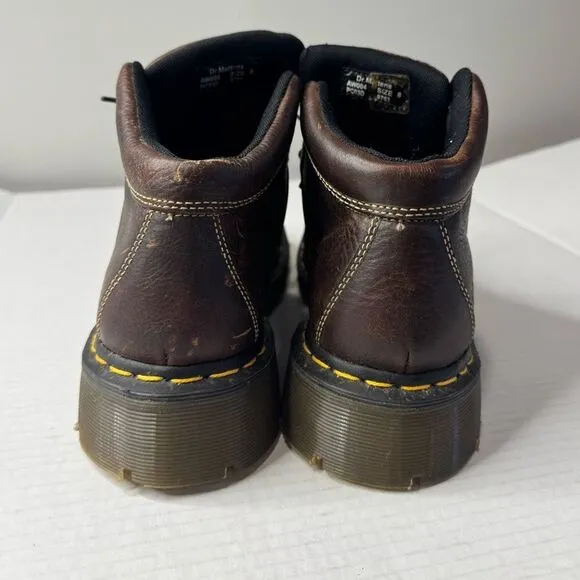 VTG Dr. Martens 9763 Brown Ankle Boots Chunky 7 Eye men’s size 8 Women’s size 10