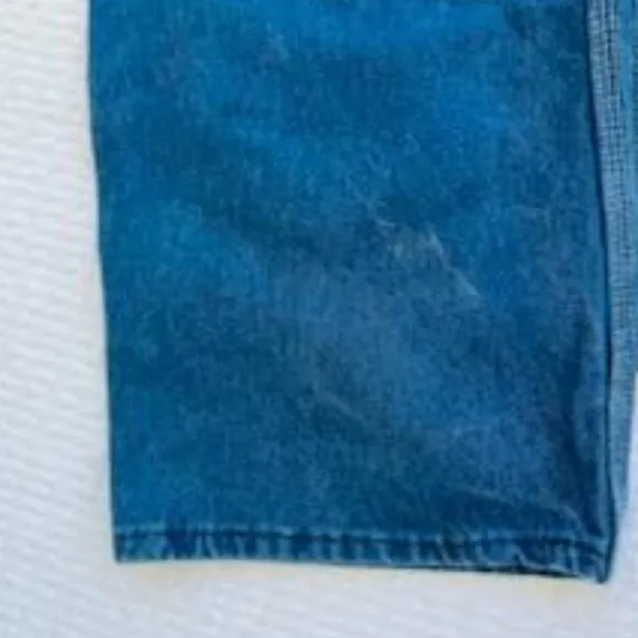 VTG KEY Bib Imperial Denim Jean Overall Men's Size 34 x 30 Blue