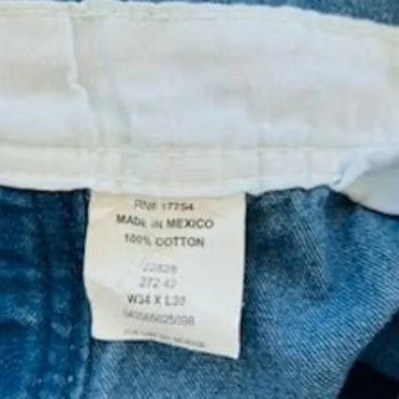 VTG KEY Bib Imperial Denim Jean Overall Men's Size 34 x 30 Blue