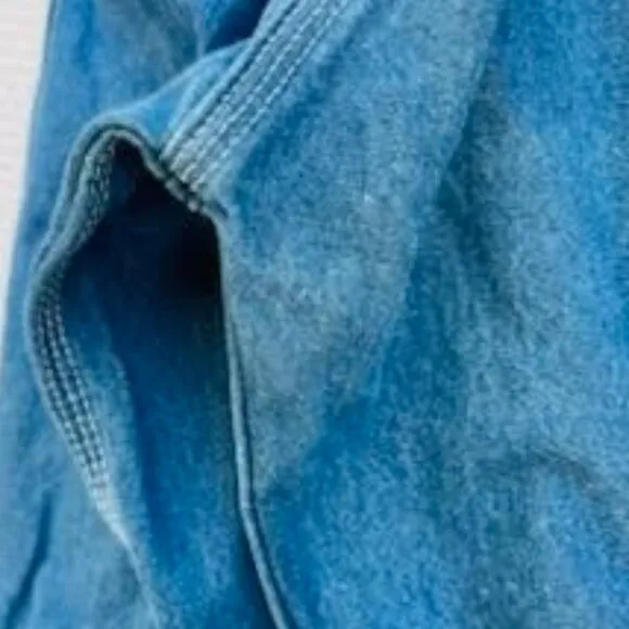 VTG KEY Bib Imperial Denim Jean Overall Men's Size 34 x 30 Blue