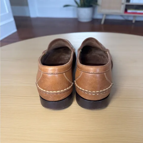 Vtg Men's Polo Ralph Lauren Rancourt Edric Tan Leather Penny Loafers size 8