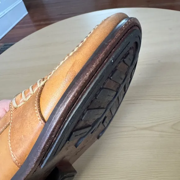 Vtg Men's Polo Ralph Lauren Rancourt Edric Tan Leather Penny Loafers size 8