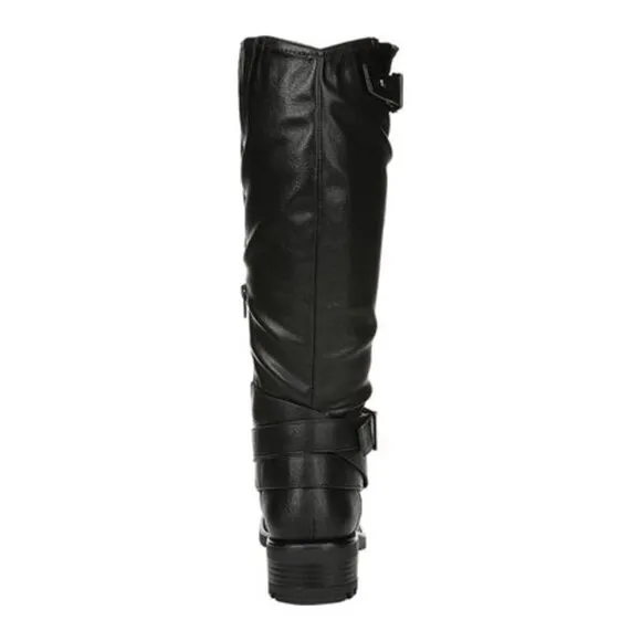 W316 Black Sabina High Shaft Boots Wide Calf 7.5 M