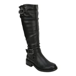 W316 Black Sabina High Shaft Boots Wide Calf 7.5 M