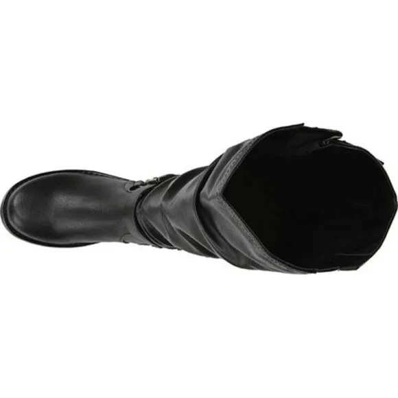 W316 Black Sabina High Shaft Boots Wide Calf 7.5 M