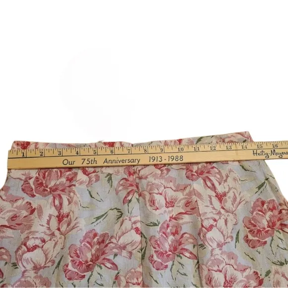 WAYF Tamera Fringe Crop Top &amp; Midi Skirt Set, Size M, Blue   Pink Floral NWoT!