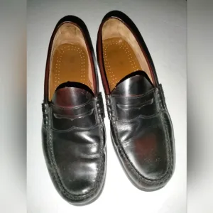 Weejuns (Size 9) Men's Dark Mahogany Leather Slip-on Preppy Penny Loafers