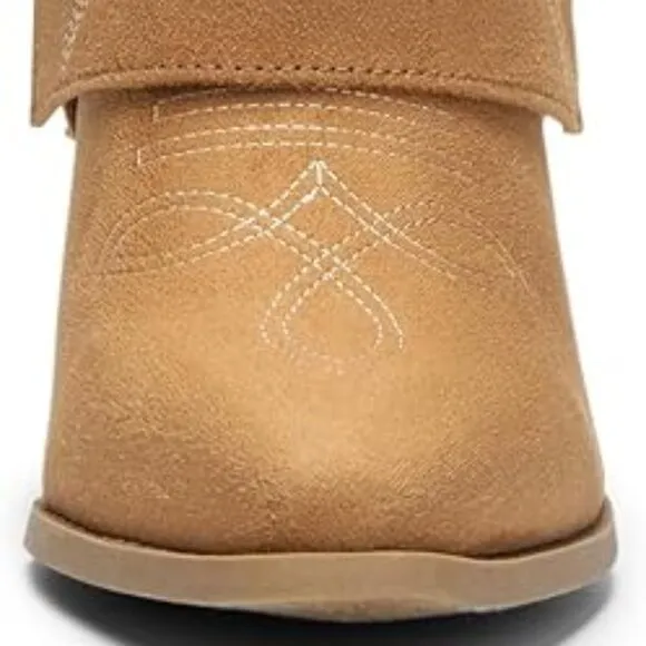 Western cowgirl mid calf boots