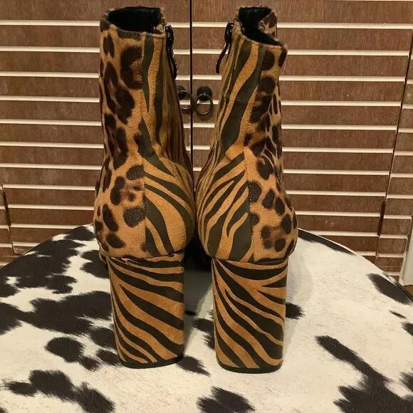 Wild Style Animal Print Ankle Boots