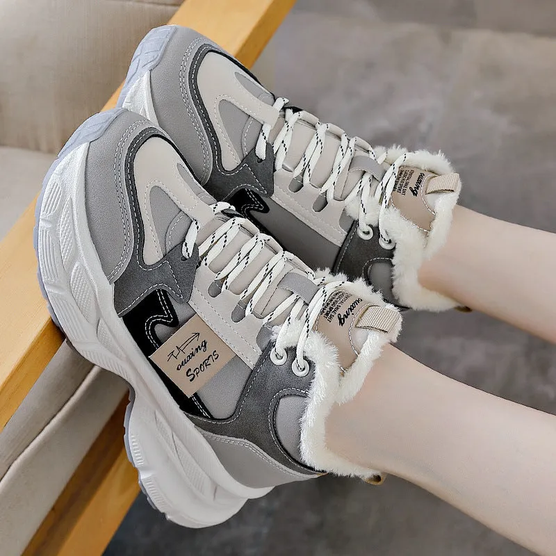 Winter Thermal Fleece-lined Sneakers