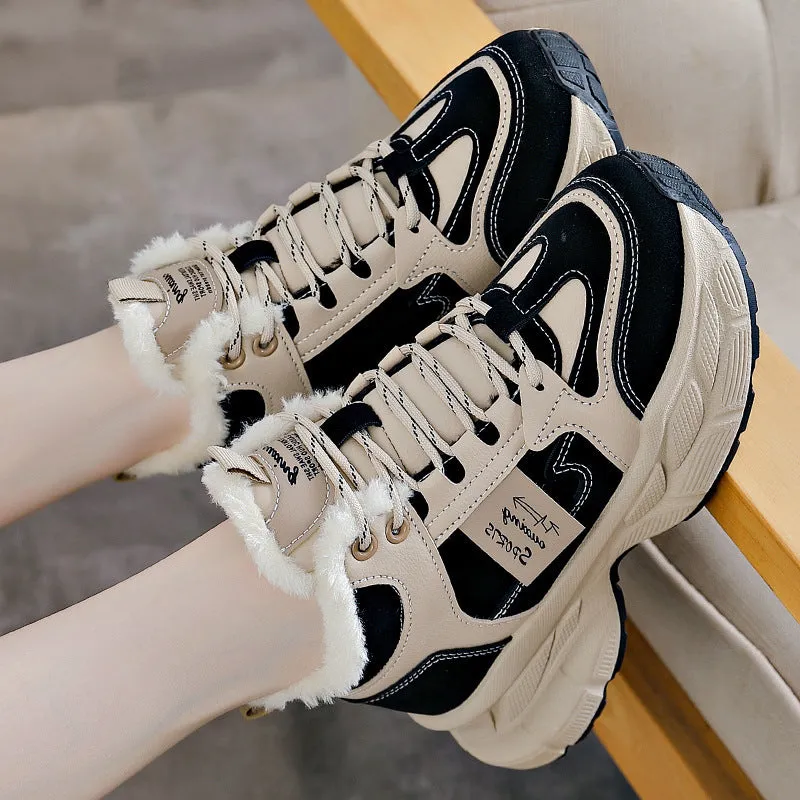 Winter Thermal Fleece-lined Sneakers