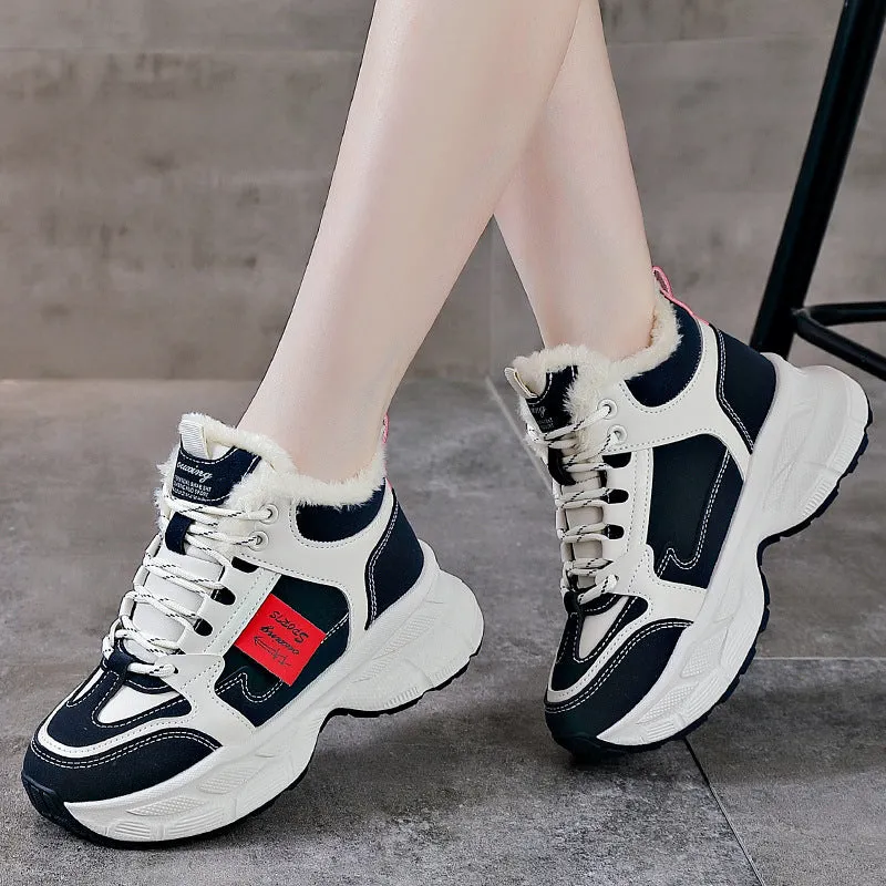 Winter Thermal Fleece-lined Sneakers