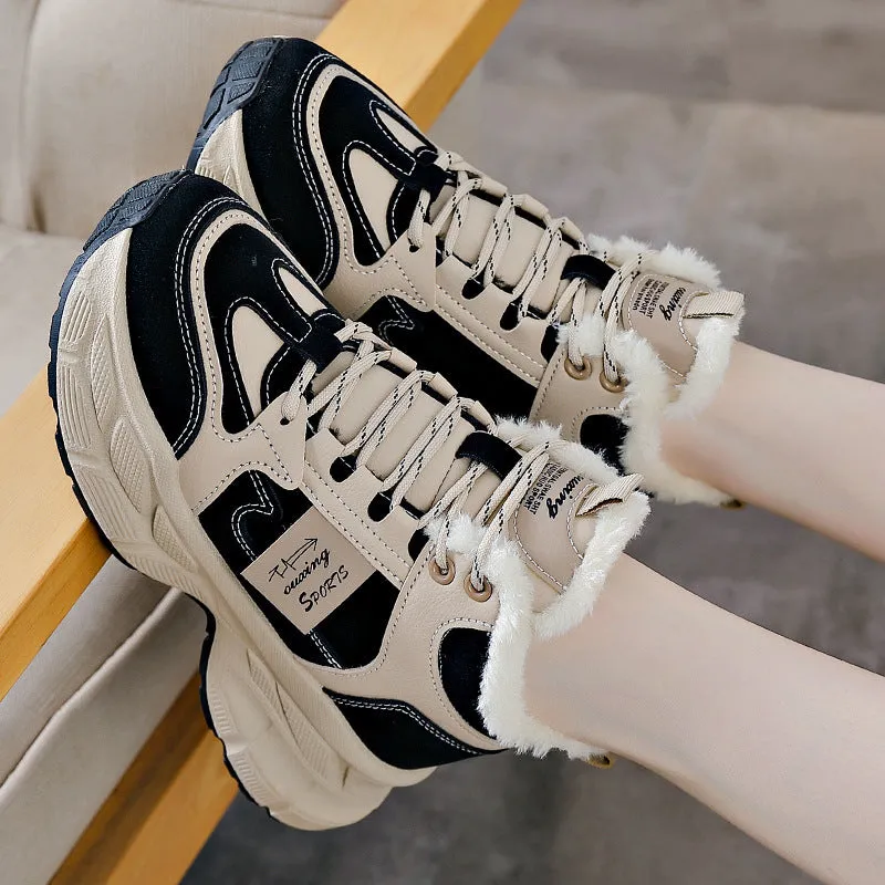 Winter Thermal Fleece-lined Sneakers