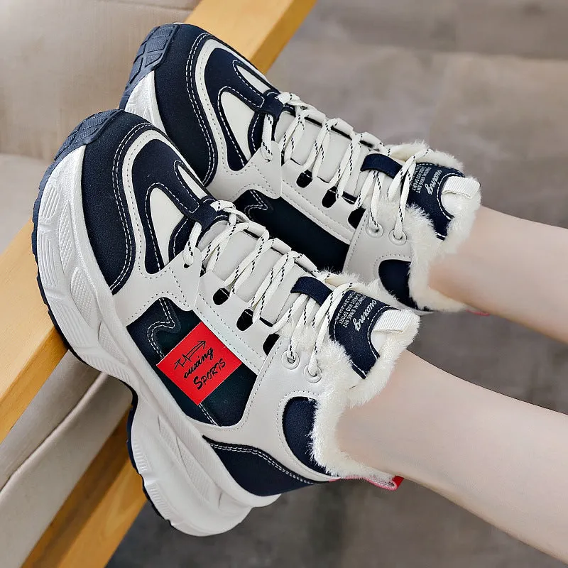 Winter Thermal Fleece-lined Sneakers