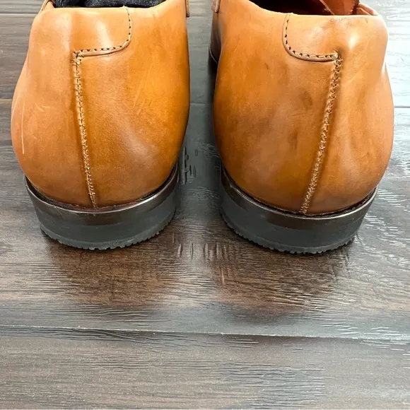 Wolf &amp; Shepherd Mens leather penny loafers size 8 made in Portugal 🇵🇹