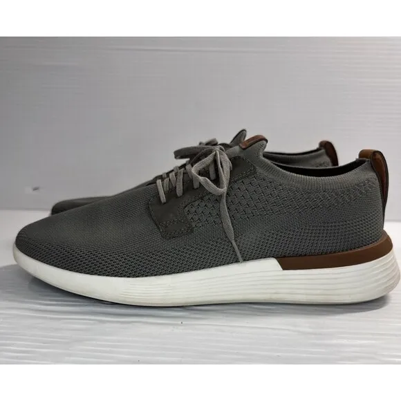 Wolf &amp; Shepherd Men’s Swiftknit Derby Knit Dress Shoes Gray White Size 9