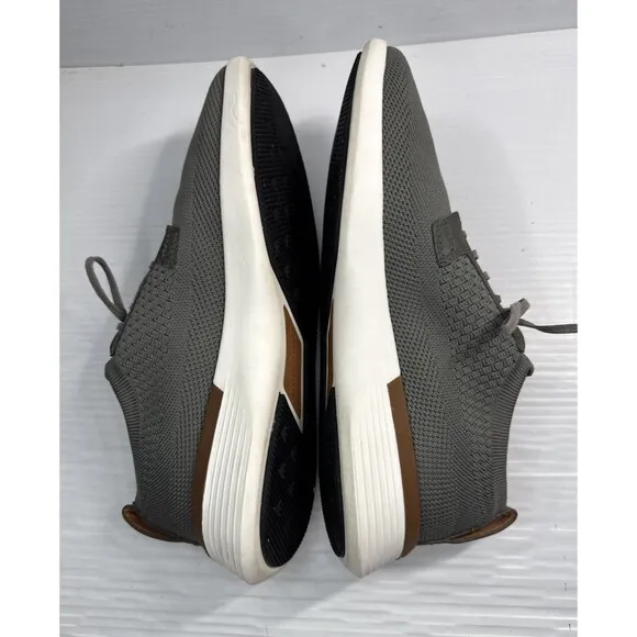 Wolf &amp; Shepherd Men’s Swiftknit Derby Knit Dress Shoes Gray White Size 9