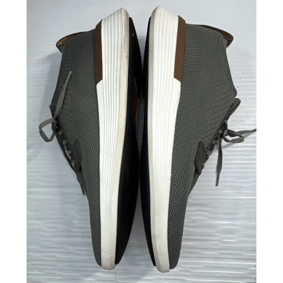 Wolf &amp; Shepherd Men’s Swiftknit Derby Knit Dress Shoes Gray White Size 9
