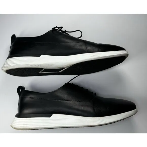 Wolf and Shepherd Lace Up Hybrid Dress Sneakers Leather Men US 13 Black Portugal