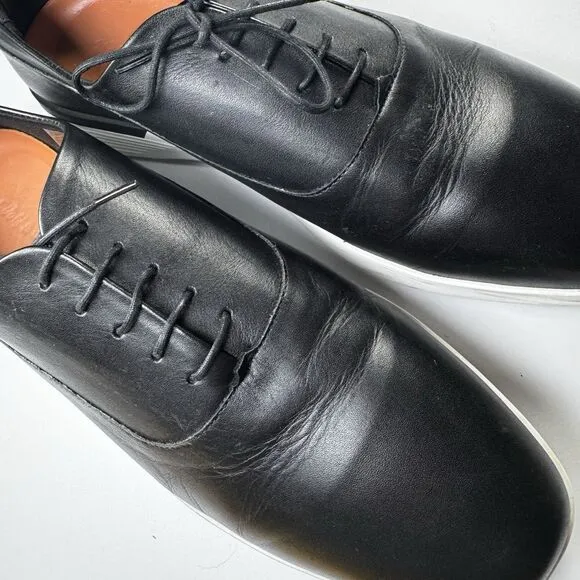 Wolf and Shepherd Lace Up Hybrid Dress Sneakers Leather Men US 13 Black Portugal
