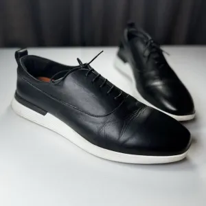 Wolf and Shepherd Lace Up Hybrid Dress Sneakers Leather Men US 13 Black Portugal