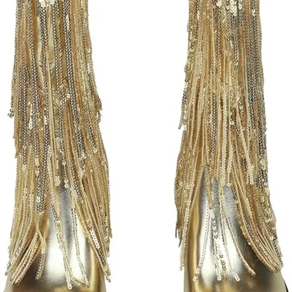 Women's Cowboy Boots Fringe Mid Calf Block Heels