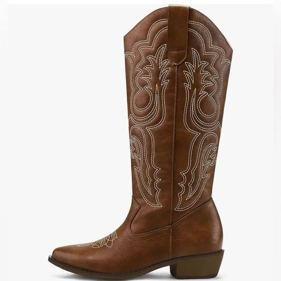 Women's Cowboy Boots Mid Calf Cowgirl Boots