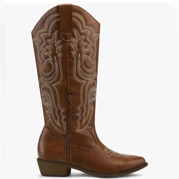 Women's Cowboy Boots Mid Calf Cowgirl Boots