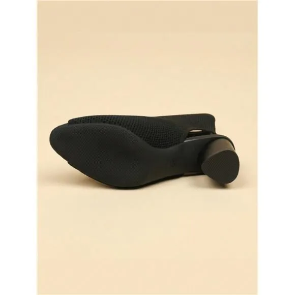 Women's Fabric Peep Toe High Heel Boots With Chunky Heel And Elastic Material