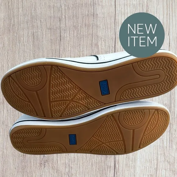 Women’s Keds Courty Core Lace Up White Leather Sneaker, Size 8 1/2. Brand New!