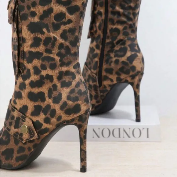 Women's Leopard Mid-calf Boots