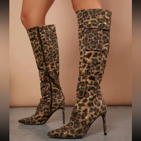 Women's Leopard Mid-calf Boots