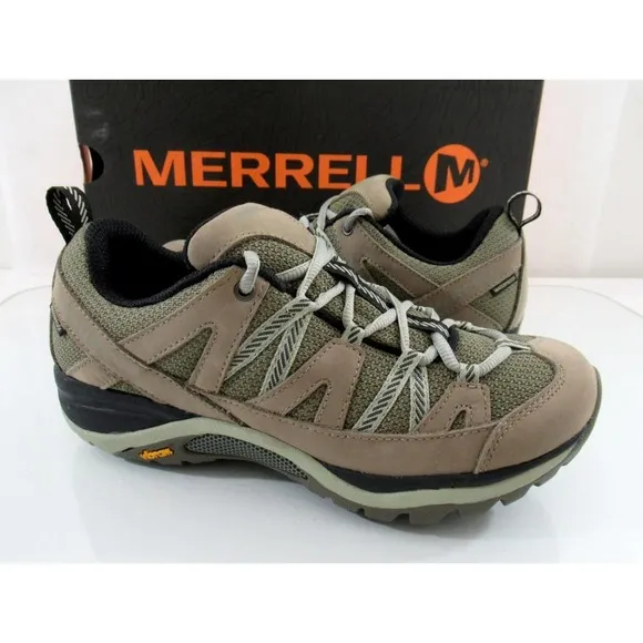 Women's Merrell Siren Sport 3 Waterproof Hiking Shoes Sneaker Brindle Tea Size 8