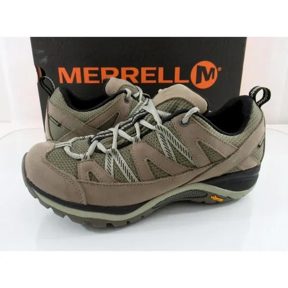 Women's Merrell Siren Sport 3 Waterproof Hiking Shoes Sneaker Brindle Tea Size 8