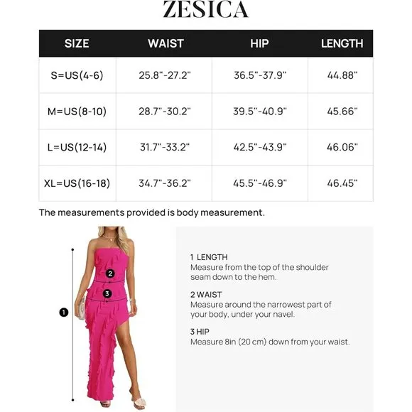 Women's Strapless Bodycon Sexy Off Shoulder Ruffle Side Party Maxi Dresses