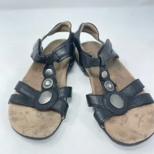 Women's Taos Black Leather Sandals sz. 6