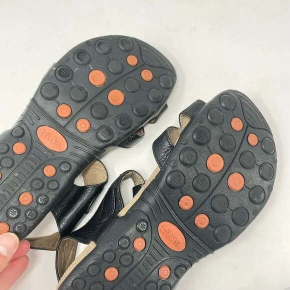 Women's Taos Black Leather Sandals sz. 6