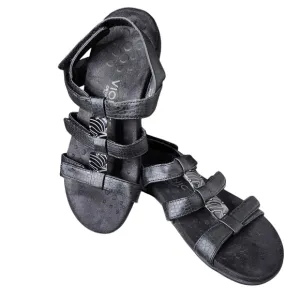 Women's Vionic Black Amber Sandals, Size 7, Arch Support, EUC
