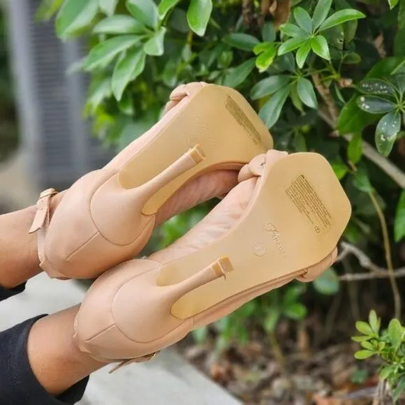 Women's Nude Braided Single Band Ankle Strap Sandals
