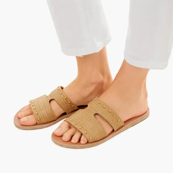Woven Raffia Sandals