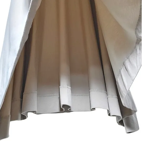 WynneLayers Minimal Patch Pocket Sleeveless Maxi Dress in Tan