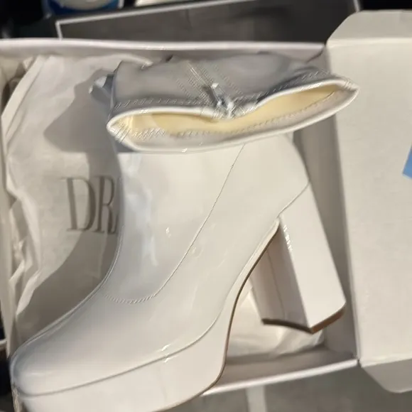 Y2K-Inspired Square Toe Platform Chunky Heel Boots (TS6)