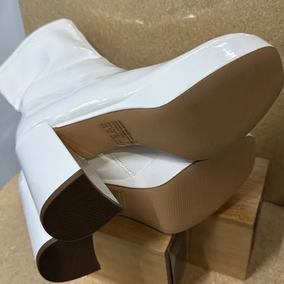 Y2K-Inspired Square Toe Platform Chunky Heel Boots (TS6)