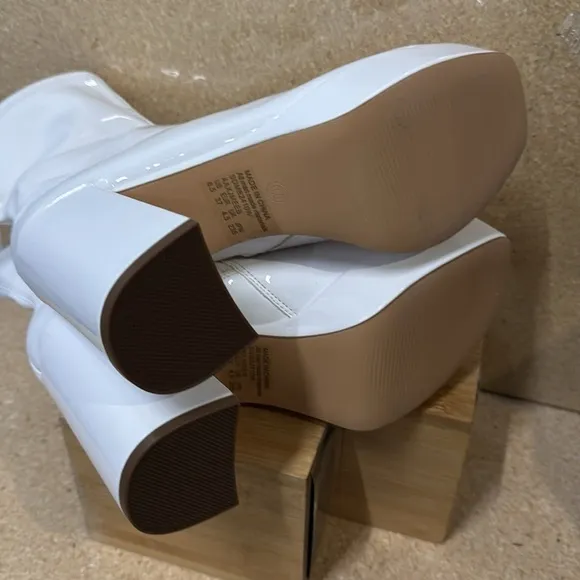 Y2K-Inspired Square Toe Platform Chunky Heel Boots (TS6)