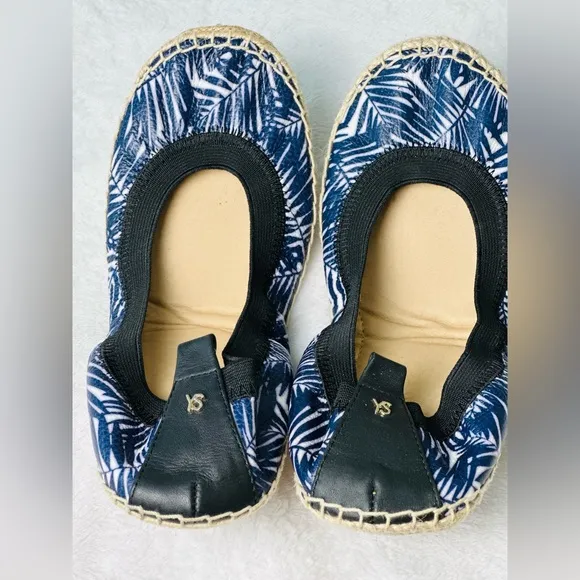 Yosi Samra Lara Espadrille Foldable Ballet Flats Size 8