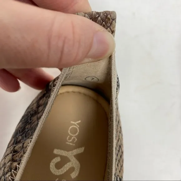 Yosi Samra Samara 2.0 - Ballerina Style snakeskin foldable flats