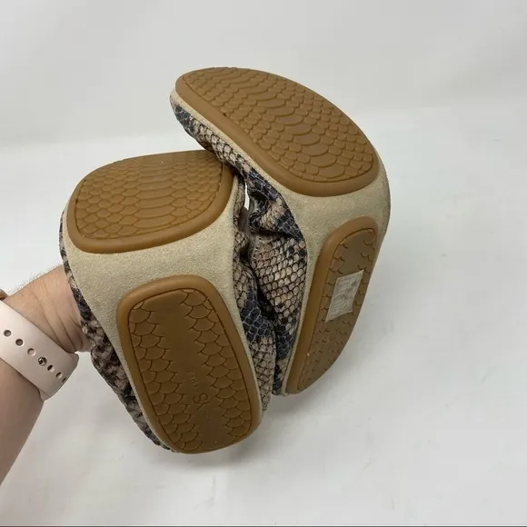Yosi Samra Samara 2.0 - Ballerina Style snakeskin foldable flats
