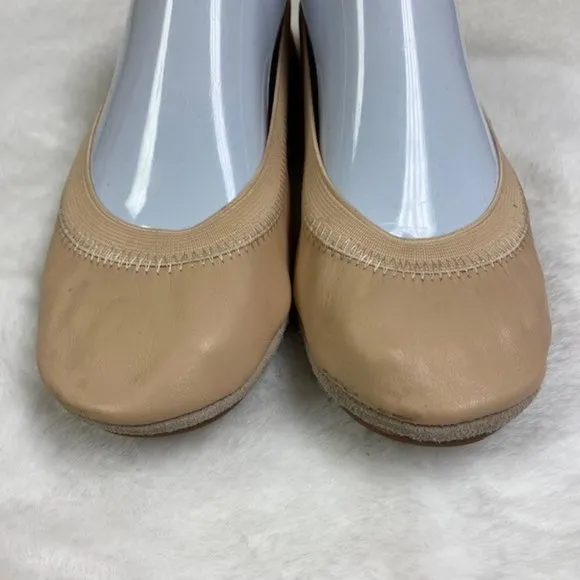 Yosi Samra Samara Foldable Ballet Flat in Ballet Pink Leather, size‎ 7